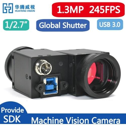 High Speed USB3.0 Industrial Digital Camera 1.3MP Color Global Shutter With SDK+External Trigger Resolution 1280X1024@240FPS