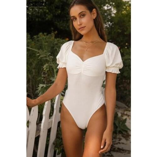 Womens swimwear 2021 Street магазин Stylish bodycon white Jumpsuit Women sexy body Bodysuits Slim Fit Tight overalls for women