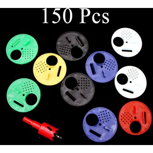 150PCS Wholesale Ventilate Hole Round Beehive Rotary 53mm Entrance Gate Disc Plastic Nest Door Beekeeping Bee Farm Supplies