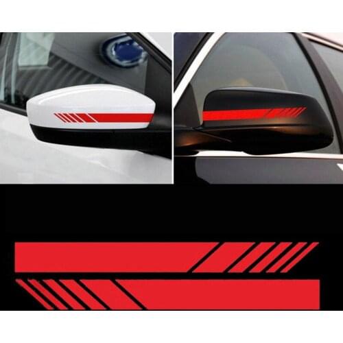 Funny Car Sticker 2 pc Reflective Rearview Mirrors Decoration for Mitsubishi ASX Outlander Lancer Evolution Pajero Eclipse Grand