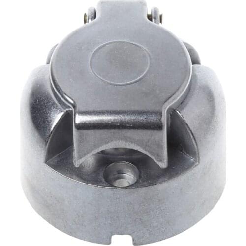 7 Pins 12N Towing Electric Metal Trailer Caravan Car Plug Socket Towbar Chrome 23GC