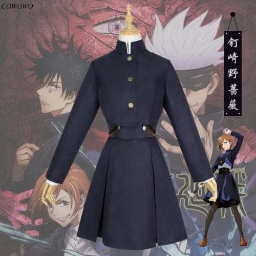 Anime! Jujutsu Kaisen Kugisaki Nobara Japanese Style School Uniform Cosplay Costume Lovely Dailydress For Girls 2020 NEW