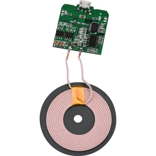 DC 5V Qi Wireless Charger PCBA Circuit Board Transmitter Module + Coil Charging High Quality Qi Wireless Charging Standard