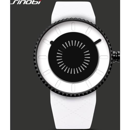 Bayan saat SINOBI Mens Creative Watch unisex Sport Unique Gear Design Silicone Band Quartz Watches 2019 Erkek Saat reloj mujer