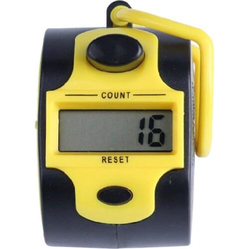 Digital Hand Tally Counter 5 Digit Manual Press Clicker LED Backlight Recorder