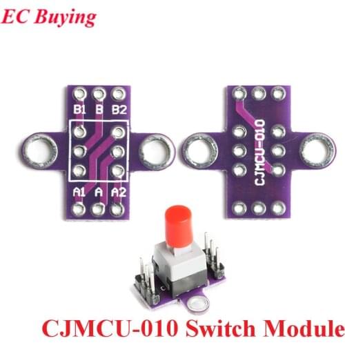 CJMCU-010 Lock Switch Module Board DC 12V Double Row Switch with Self-locking Switch Button