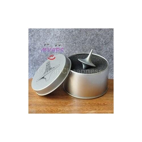 Mini Great Zinc Alloy Silver Spinning Top From Inception Totem Movie Children Toys With Retail Metal Box Christmas Gift