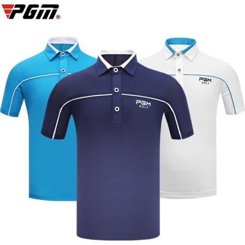 Brand Quality Golf Boy Clothing Children Cotton Short-sleeved T-shirt Summer New Style Breathable Quick-drying Sportswear Soft