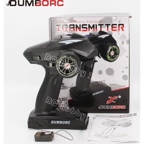 DumboRC X6/X5/X4 2.4G 4CH 6CH Transmitter Remote controller with X6F Receiver for MN-90 Rc Car Boat Tank Model RC Vehicle Parts