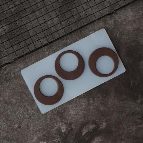 Circle Shape Chocolate Stencil Mold Cake Decorating Hollow Out Round Chocolate Transfer Sheet Baking Chablon