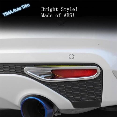 Lapetus Auto Styling Chrome Rear Tail Fog Lights Lamp Frame Cover Trim 2 Pcs Bright Fit For Nissan Altima / Teana 2019 2020 ABS