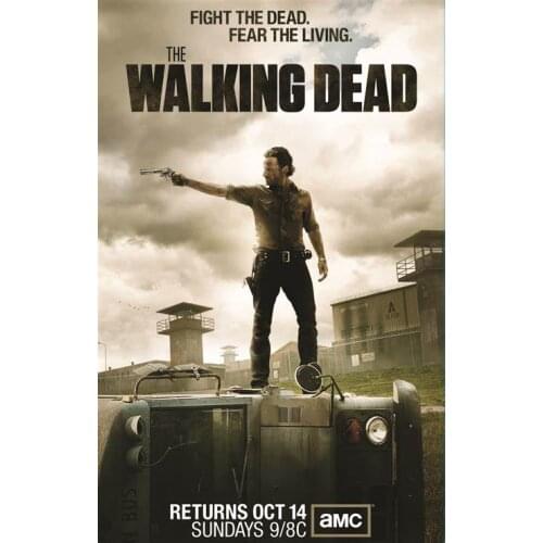 Lot style Choose The Walking Dead TV Art print Silk poster Home Wall Decor