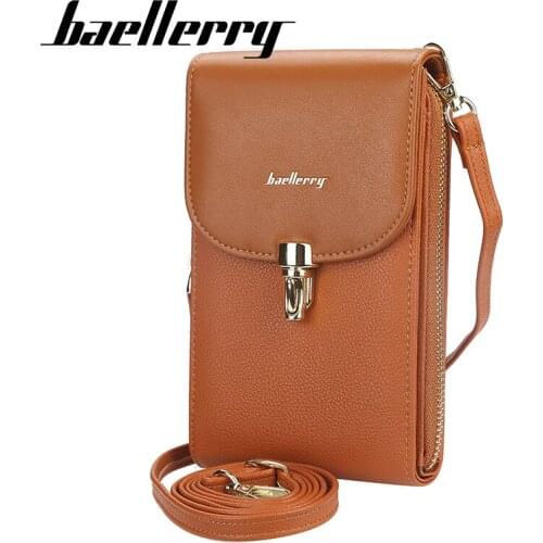 Baellerry Small Crossbody Bags For Women Top Quality PU Leather Messenger Shoulder Bag For Phone Ladies Cute Zipper Coin Purse
