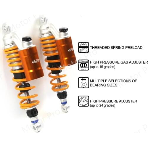 360mm/14‘’ Motorcycle Adjustable Nitrogen Charged Rear Shock Absorbers For INDIAN Scout Sixty 2018-2020 2019 Bobber Twenty 2020