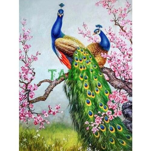 Wall stickers Cuadros 5D diamond painting kit set Full square haft diamentowy Cross stitch 5D animal bird landscape art colours