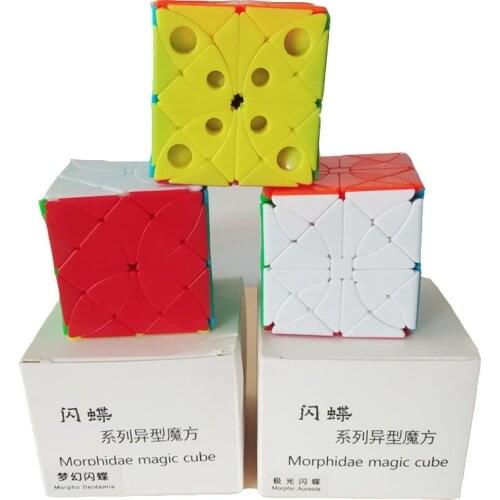 New FangShi Lim Morphidae Magic cube Puzzle Funs Lim Morpho Deidamia Aureola Helenor Octavia Stickerless Cubos Magico Kids Toys