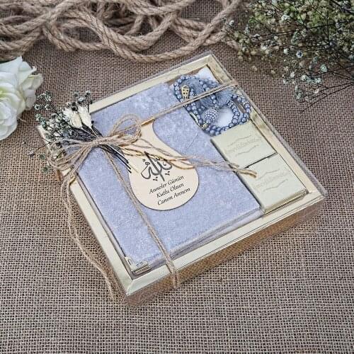 GREAT GIFT Mevlüt gift Gift Luxurious Islamic Gift Set for Mothers Day - Gray FREE SHİPPİNG