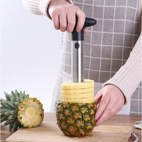 Stainless Steel Pineapple Peeler Pineapple Corer Slicer Cutter Spiral Cutting Machine Pineapple Core Remover Tool Kitchen Tools