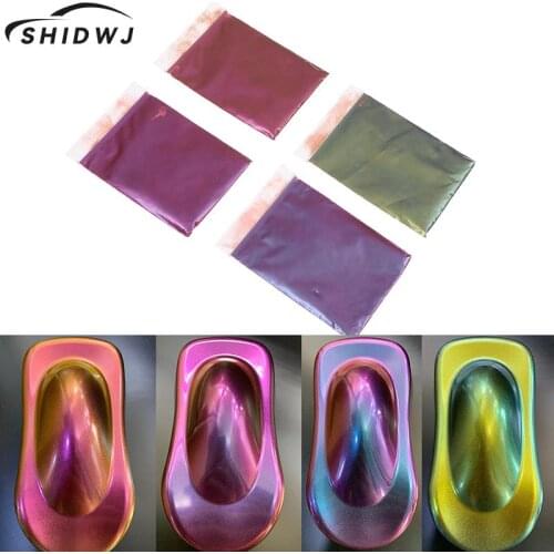 10g Colorful Pearl Powder Car Chameleon Pigments Paint Powder Coating Car Body Film Automobiles Auto Decoration Accessories