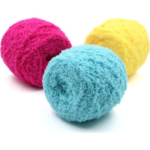 Colourful Coral Velvet Wool Line Crochet Thread Practical DIY Hand Knitting Yarn For Garments Hat Scarf pelote de laine tricoter