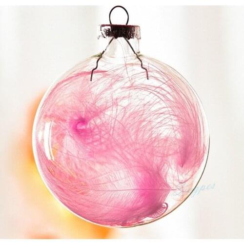 Christmas Ball, 4" Clear Glass Ornament Balls 100mm Silver Tops, Shop Window/ Home & Garden Decoration, free shipping 8pcs/lot