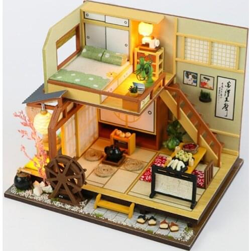 DIY Cottage Japanese Handmade Villa Model Wooden Assembly House Creative Valentines Day Gift