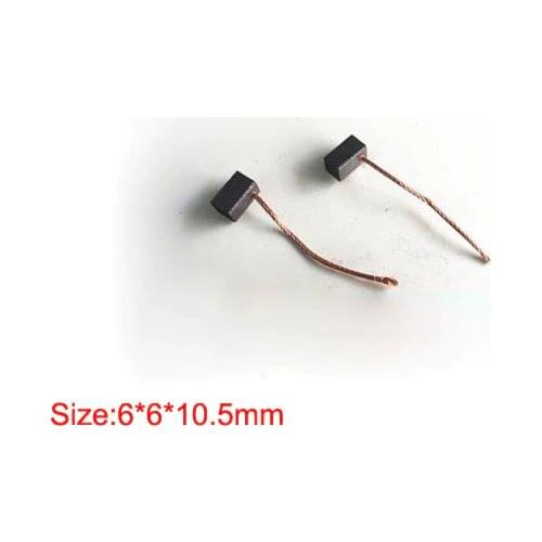 Car Vehicle Window Lifter Wiper Regulator Carbon Brush Copper Brushes (Size:6*6*10.5mm)
