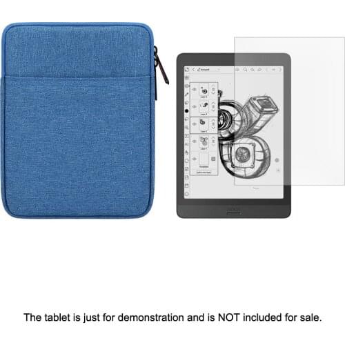 Protect Portable Sleeve Case Bag Pouch + LCD Screen Protector Shield Film for Onyx Boox Nova 3 Nova3