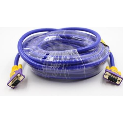1.5/3/5m Computer Monitor VGA Extension Cable VGA M/M Wire HD 15 Pin Male to Male VGA Cord Copper Line for Laptop PC Projector