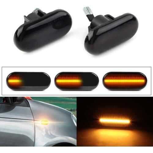 1Pair Car Dynamic LED Side Marker Light Turn Signal Lamp For Mercede-Benz Smart W453 C453 Fortwo 2014 2015 2016 2017 2018 2019