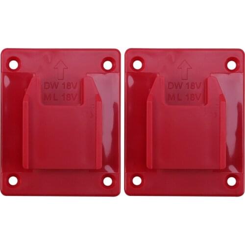 2Pcs Power Tool Machine Bracket Electric Drill Stand Wall Shelf Fasteners Fits for M18 /DEWALT Electric Drill