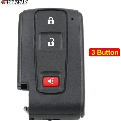3 Button Remote Car Key Shell Case Housing for Toyota Prius 2004 2005 2006 2007 2008 2009 Corolla Verso Camry With / No Blade