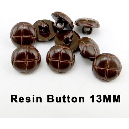 30PCS RESINCoffee Ball Buttons Fits Decorative 13MM Coat Boots Sewing Clothes Accessory Pearl Kids Sweater Button R-376