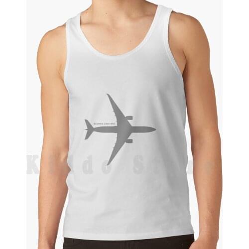 A350 - Medium Grey Design tank tops vest sleeveless A350 Airbus A350 900 900 Xwb A350Xwb Jet Airplane Plane