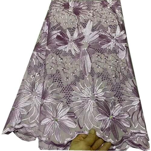 African Swiss Voile Lace In Switzerland 2021 Dubai Fabric 100 % Cotton Swiss Lace Fabric Dry Lace High Quality For Women k19-55