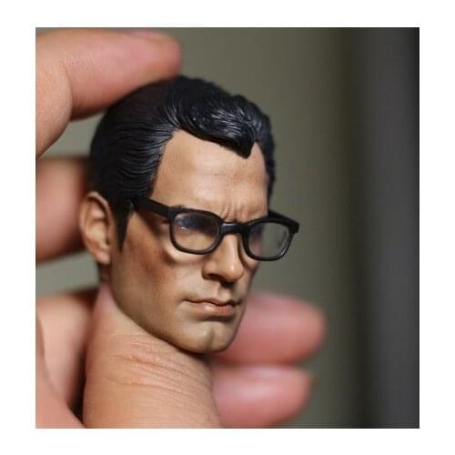 1/6 scale figure Accessory Clark Kent head sculpt With glasses for 12" Action figure doll ,Not included body and other