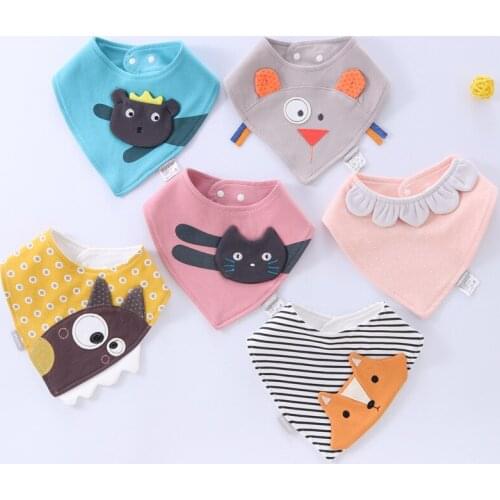 Childrens Bib Fun Pattern Burp cloth Towel Pacifier Cloth Baby Saliva Bib Baby Girl Boy Feeding Apron Baby Birthday Gift
