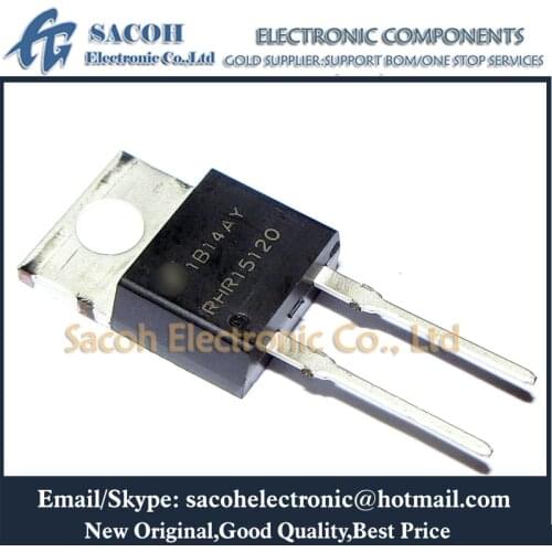 New Original 10PCS/Lot RHRP15120 RHR15120 or RURP15120 RUR15120 15120 TO-220 15A 1200V Hyperfast Diode