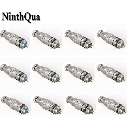 10pcs 8/9/10/12MM push-pull Circular aviation plug socket XS10JK XS8JK XS9JK XS12JK 2/3/4/5Pin Self-locking Air Connector