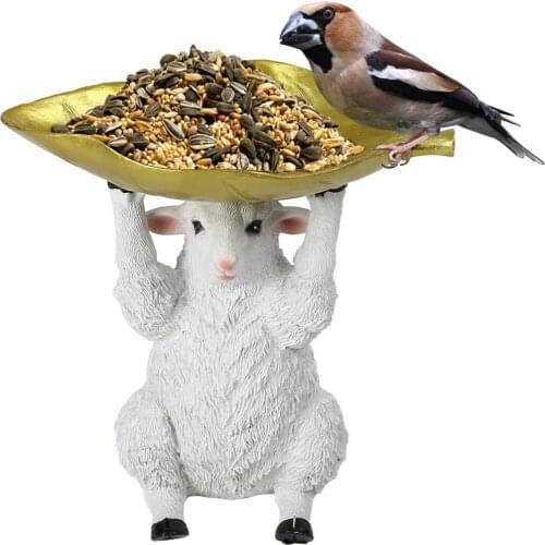 Sheep Statue Hummingbird Feeder Hummingbird Feeder Synthetic Resin Wild Hummingbird Feeder Suitable For Outdoor