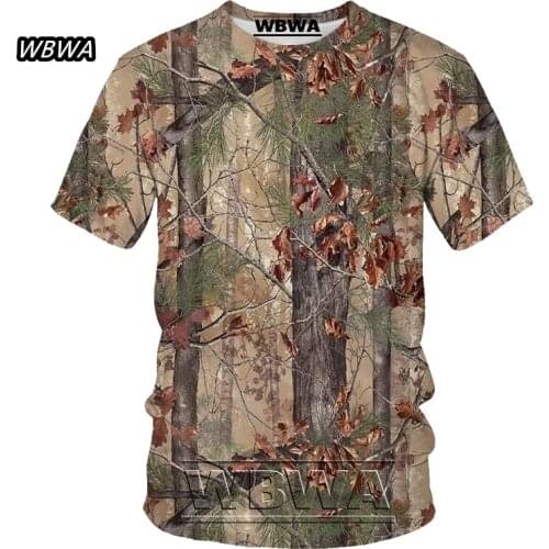 WBWATop Weed Camouflage T Shirt Men Wild Hunting Game 2021 Latest 3D Print Jungle Passion Women Tshirt Reindeer Funny Clothing