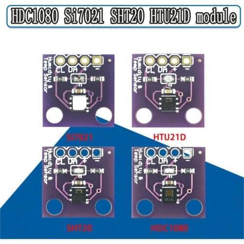HDC1080 Si7021 SHT20 HTU21D module Low Power, GY-213V-HDC1080 High Accuracy Digital Humidity Sensor with Temperature Sensor