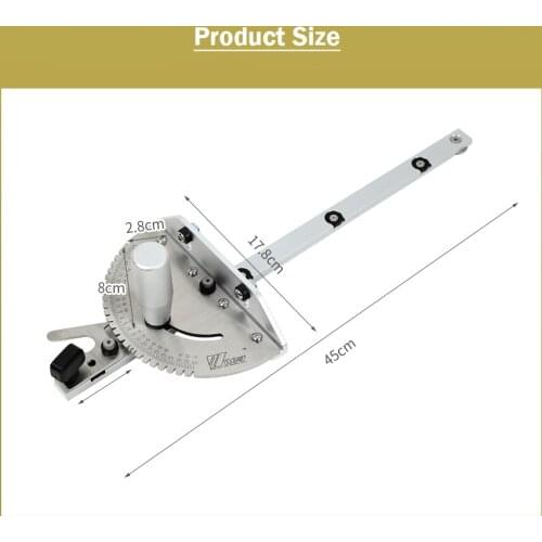 Miter Gauge Sawing Assembly Ruler Woodworking DIY Tool for Table Saw Router