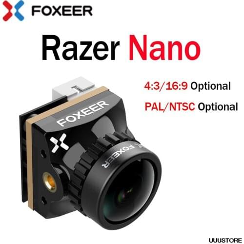14*14mm Foxeer Razer Nano 1200TVL 1.8mm Lens Low Latency FPV Camera 1.8mm M8 for RC FPV Racing Freestyle Micro Drones DIY Parts