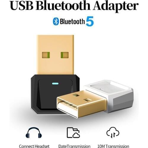 Kebidumei Bluetooth 5.0 USB Dongle Adapter for PC Computer Speaker Wireless Mouse Bluetooth Music Audio Receiver