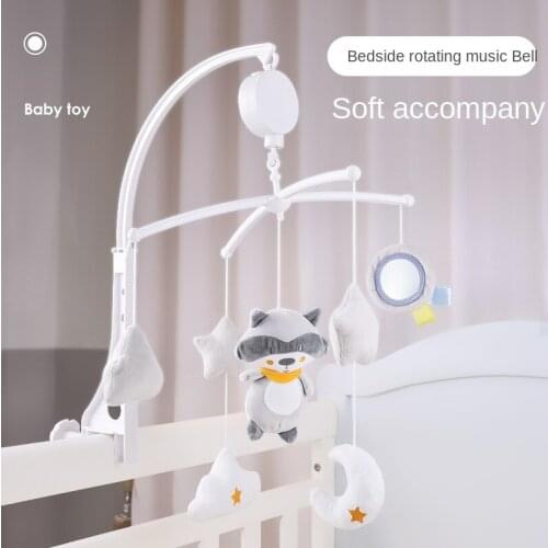 LazyChild 0-1 Years Old Baby Bed Bell Rattle Music Rotating Bedside Bell Baby Comfort Cloth Toys 2021 New Dropshipping