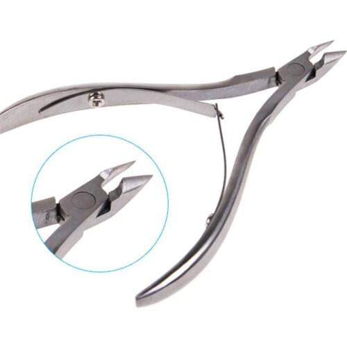 TFSCLOIN 3Pcs Silver Stainless Steel Cuticle Pusher Dead Skin Remover Nipper Pedicure Manicure Set Nail Art Tools