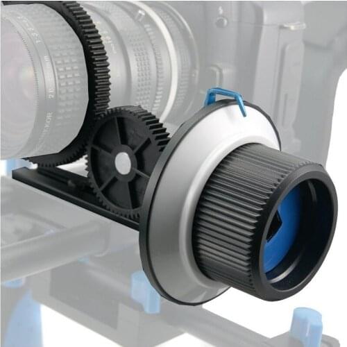 Mcoplus Accurate Focusing Follow Focus F1 with Gear Ring Belt for Canon Nikon Sony Lens DSLR Camera and Camcorder