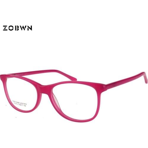 ZOBWN retro full rim Fashion Colors Glasses Unbreakable Glasses women Men Brand Design clear Lens for Reading Glasses masculinos