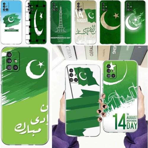 Soft Phone Case For Samsung Galaxy A51 A21s A71 A12 A31 A52 A41 A32 A02s A11 A72 A42 Clear Back Cover Funda Pakistan Flag Shell